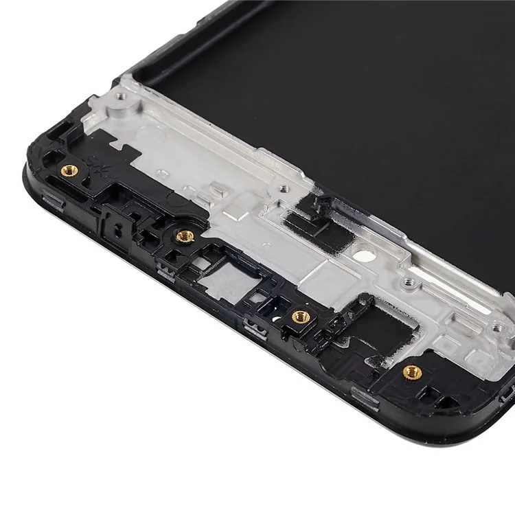 For Samsung Galaxy A10 A105 Front Housing Frame Repair Part (without Logo) - Black