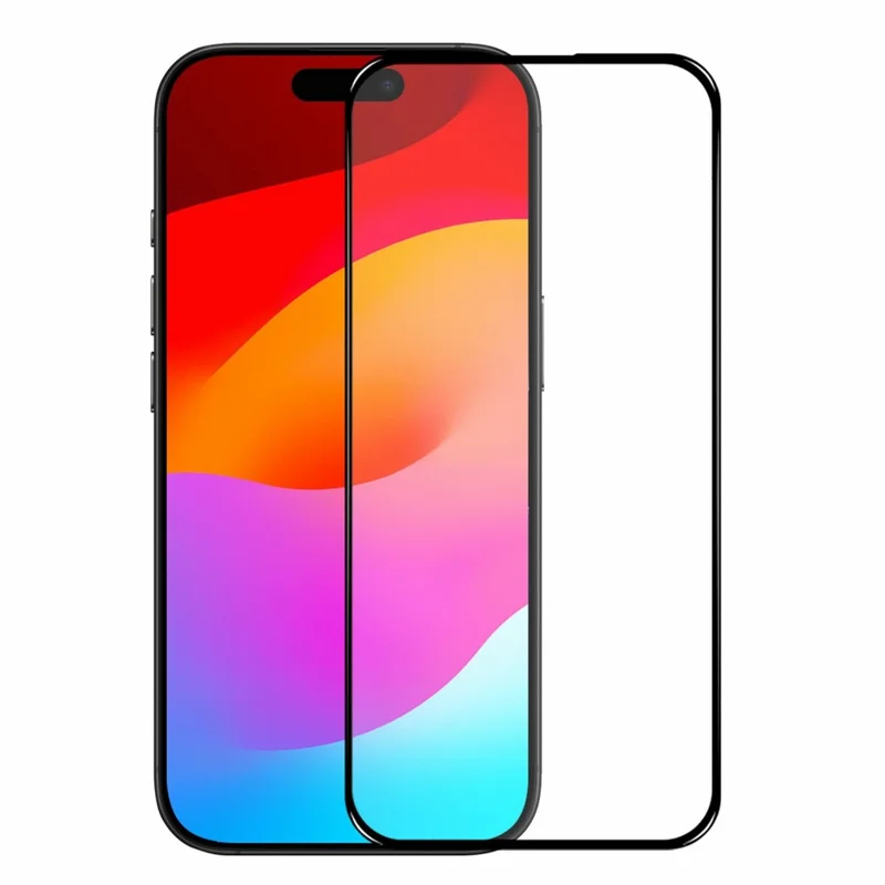 NORTHJO A+ Protector de Pantalla para iPhone 17 Air con Película de Aluminio-Silicio de Alta Calidad, 0,3 mm, Borde Negro con Impresión Serigráfica