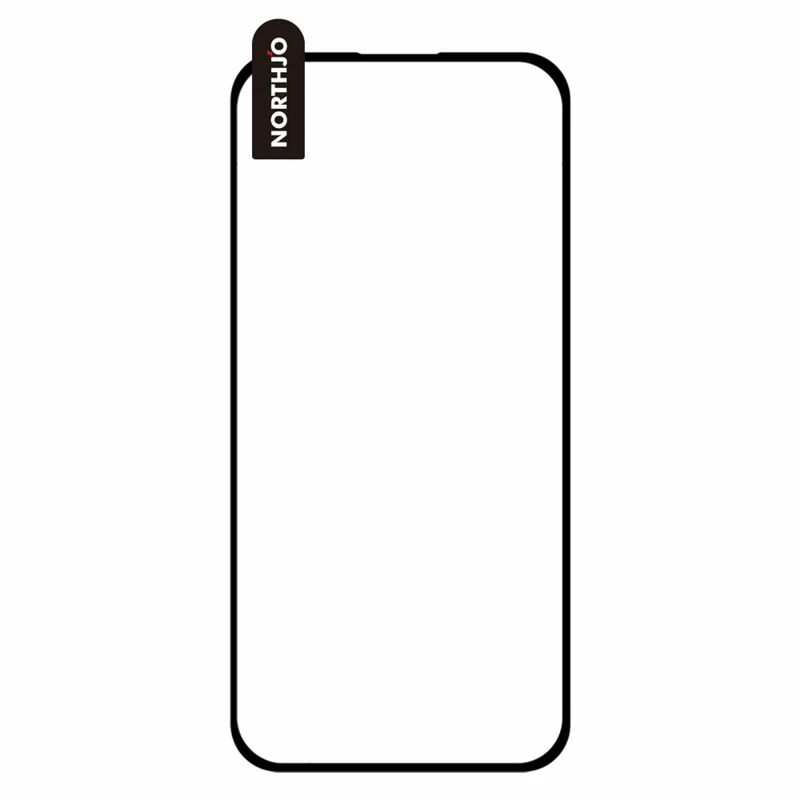 NORTHJO A+ Protector de Pantalla para iPhone 17 Air con Película de Aluminio-Silicio de Alta Calidad, 0,3 mm, Borde Negro con Impresión Serigráfica