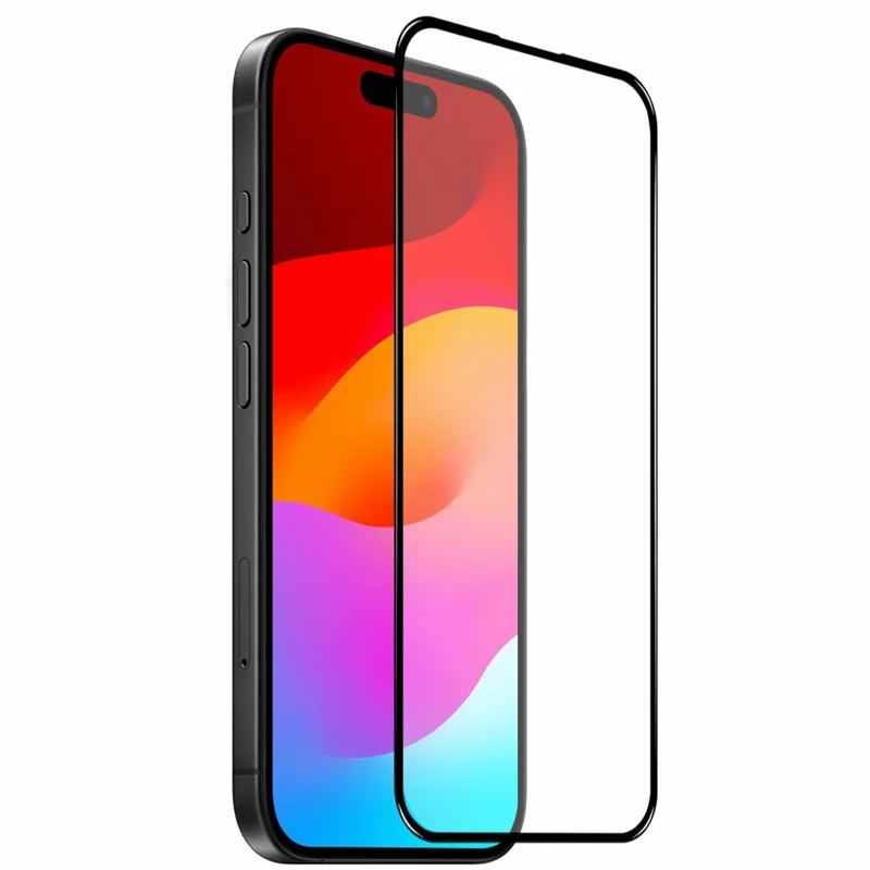 NORTHJO A+ Protector de Pantalla para iPhone 17 Air con Película de Aluminio-Silicio de Alta Calidad, 0,3 mm, Borde Negro con Impresión Serigráfica