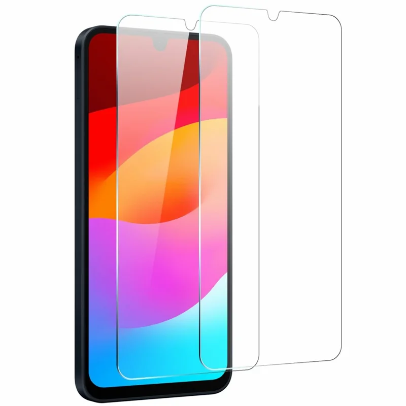 NORTHJO 2 Stück A+ Klare Displayschutzfolie für Samsung Galaxy A17, Bruchsicher, 0,3 mm, 2,5D Hartglas-Folie - Transparent