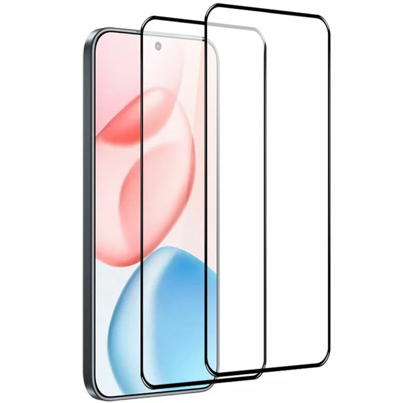 NORTHJO 2Pcs A+ Phone Screen Protector for Honor 400 5G (Global) 0.3mm 2.5D High Aluminum-silicon Glass Silk Printing Film
