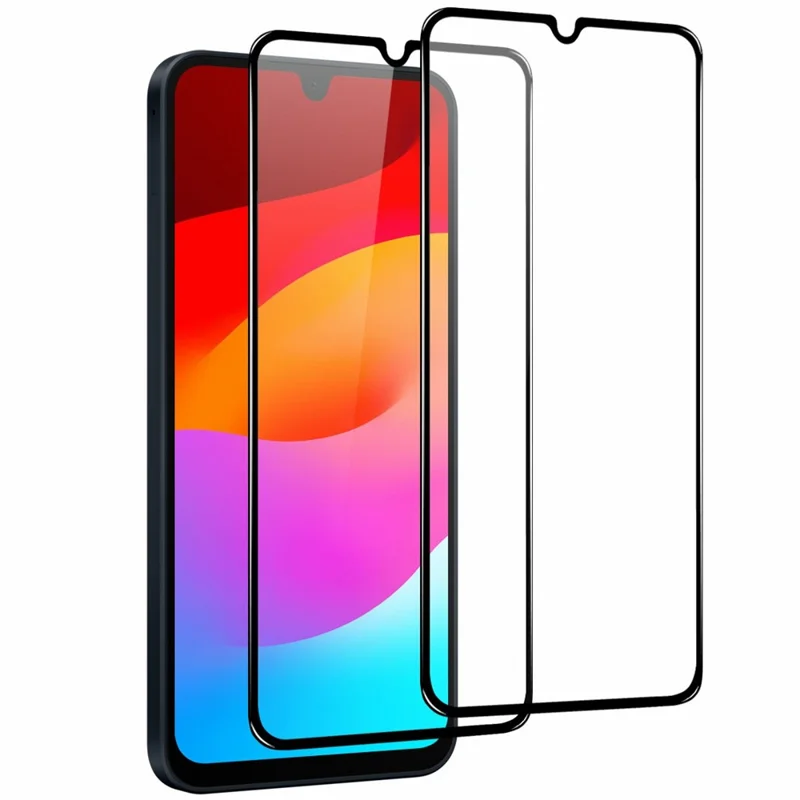 NORTHJO 2Pcs A+ Phone Screen Protector for Samsung Galaxy A17 5G / A26 5G / A16 5G / A16 4G 0.3mm 2.5D High Aluminum-silicon Glass Silk Printing Film