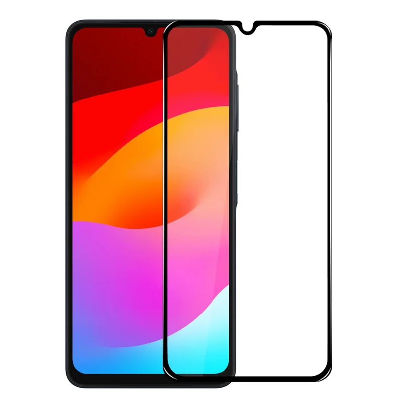 NORTHJO A+ Screen Protector for Samsung Galaxy A07 4G / A06 4G / A06 5G High Aluminum-Silicon Film 0.3mm 2.5D Black Edge Silk Printing