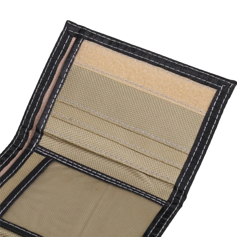 JEMINAL 1103# Portefeuille en toile pour hommes Étudiants Pochette à main Tendance Mode Porte-monnaie avec poche extérieure pour monnaie - Kaki
