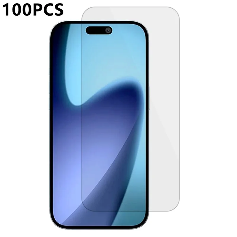 100 Pezzi / Confezione Pellicola Protettiva in Vetro Temperato HD Chiaro con Bordi Curvi per iPhone 17