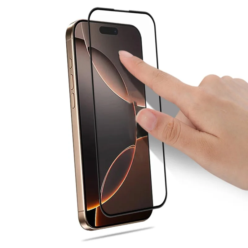 MOCOLO для iPhone 17 Защитное стекло анти-удар с шелкографией - Черный