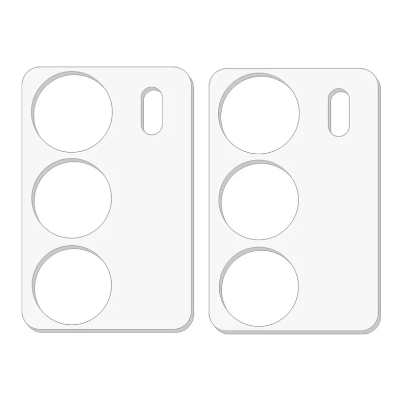 2Pcs For Realme C71 4G Camera Lens Protector 3D Arc Edge Anti-Scratch Tempered Glass Lens Film