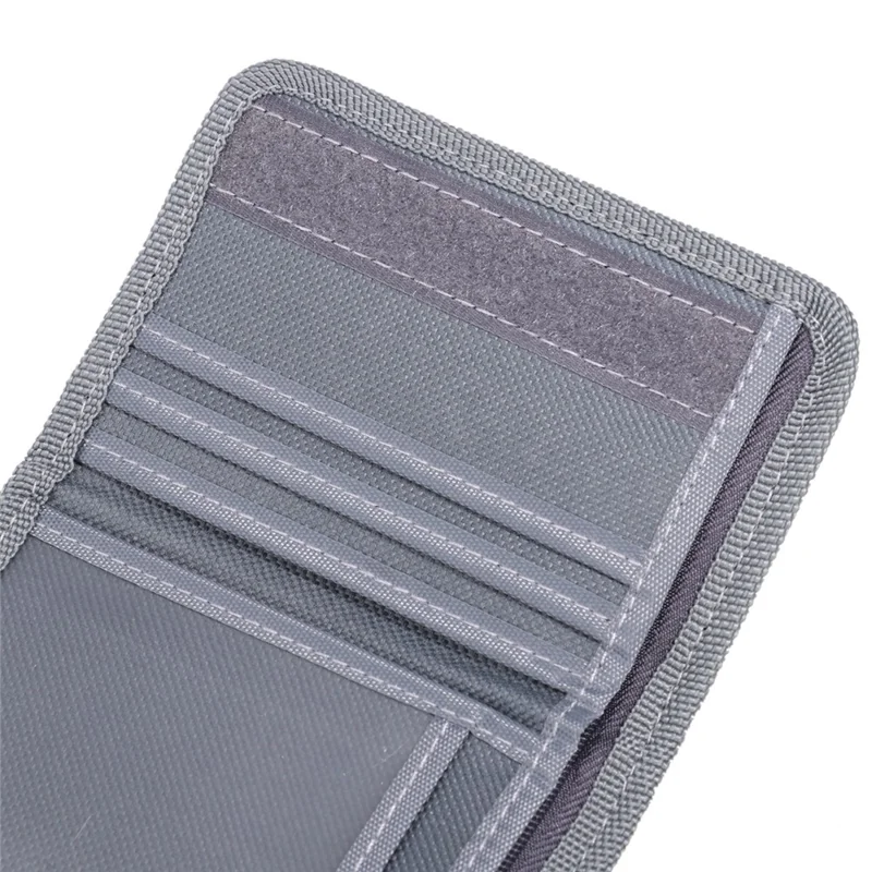 JEMINAL 21509 Nylon Wallet for Men Classic Casual Bifold Purse Student Sporty Money Clip - Dark Grey