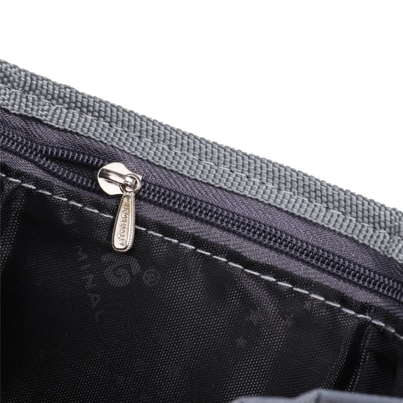 JEMINAL 21509 Nylon Wallet for Men Classic Casual Bifold Purse Student Sporty Money Clip - Dark Grey