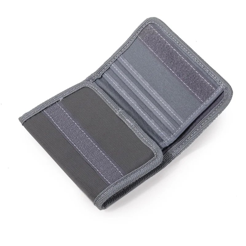 JEMINAL 21509 Nylon Wallet for Men Classic Casual Bifold Purse Student Sporty Money Clip - Dark Grey