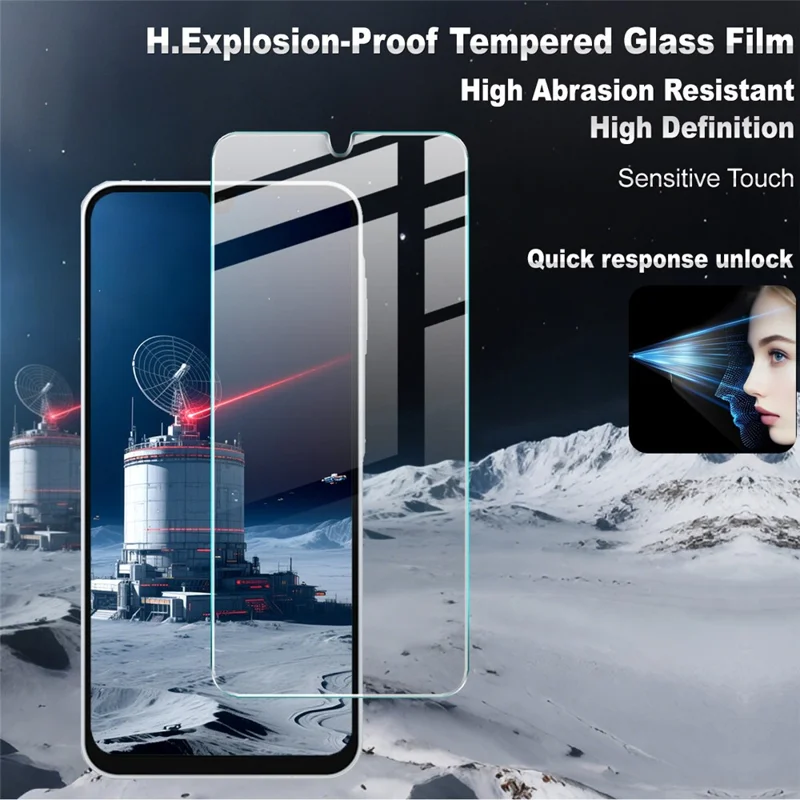 IMAK Série H pour Samsung Galaxy A17 5G Protecteur d'écran en verre trempé Protection anti-choc