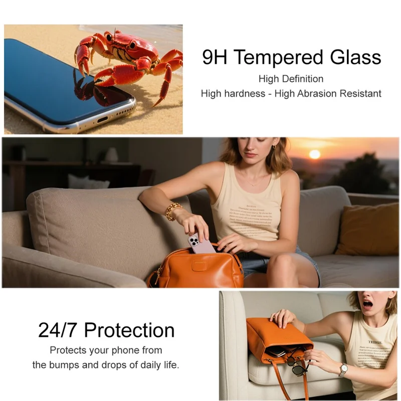 IMAK Série H pour Samsung Galaxy A17 5G Protecteur d'écran en verre trempé Protection anti-choc