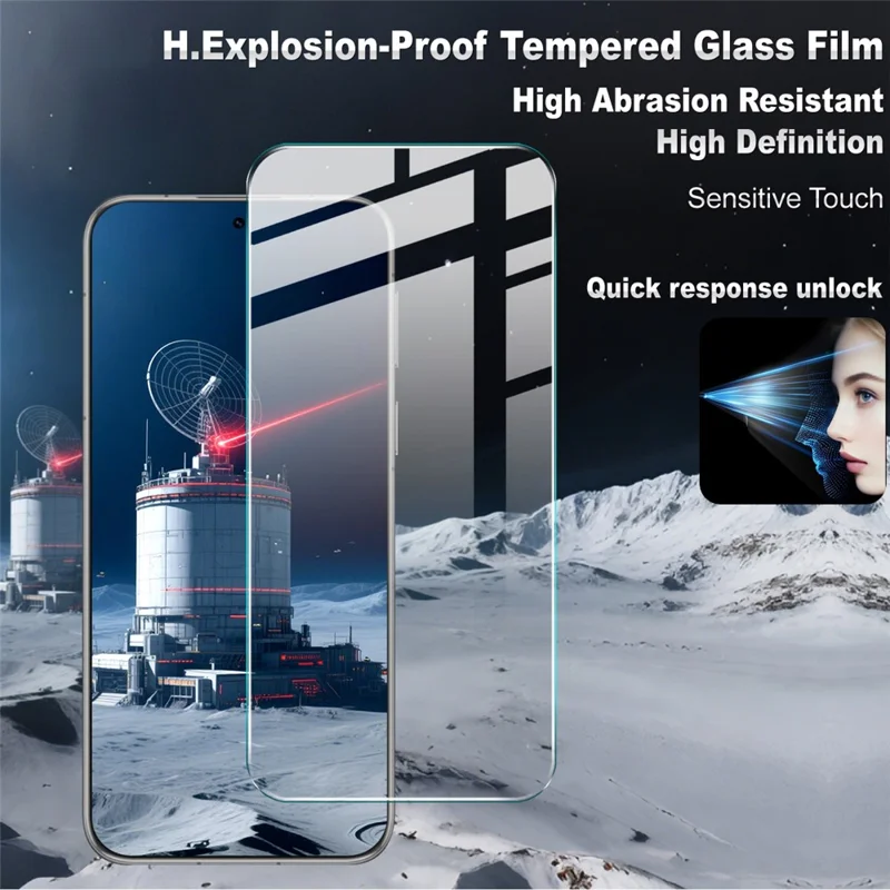 IMAK H Series For Huawei Pura 80 Tempered Glass Screen Protector Shatter-Proof Protection
