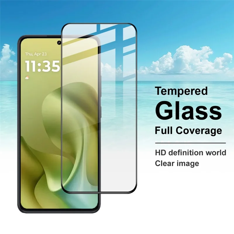 IMAK Pro+ Serie für Motorola Moto G86 5G / G86 Power 5G Displayschutz Vollständige Abdeckung Gehärtetes Glas Folie (Entsperrung per Fingerabdruck)