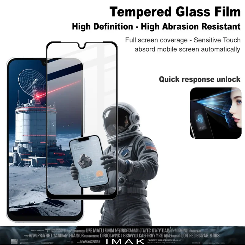 Protection d'écran en verre trempé IMAK Pro+ Series pour Samsung Galaxy A17 5G Film de protection tactile sensible
