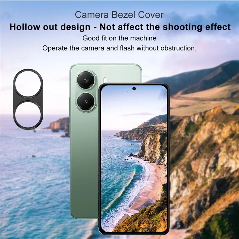 IMAK per Xiaomi Redmi Turbo 4 5G / Poco X7 Pro 5G Protezione Metallica per Obiettivo Fotocamera Copertura Protettiva