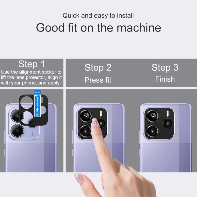 IMAK For Xiaomi Redmi Note 14 5G Metal Camera Lens Protector Lens Protective Cover