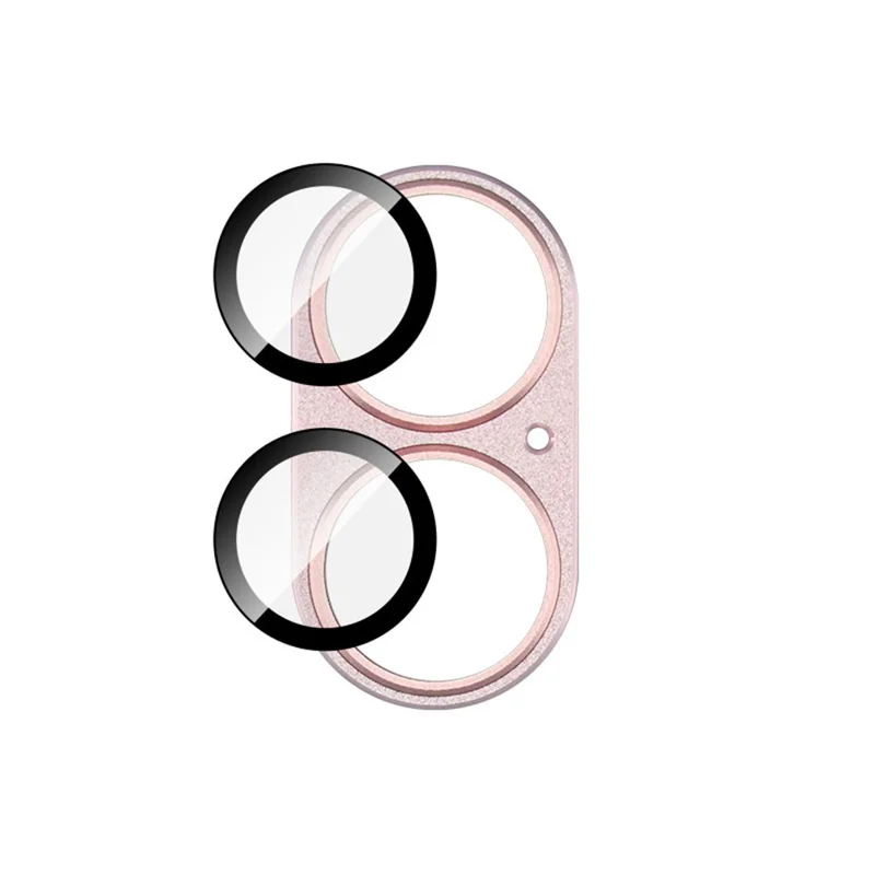 IMAK Für iPhone 17 Kameralinsenfilm Metalllinsenkappe + Gehärteter Glaslinsenscutz - Pink