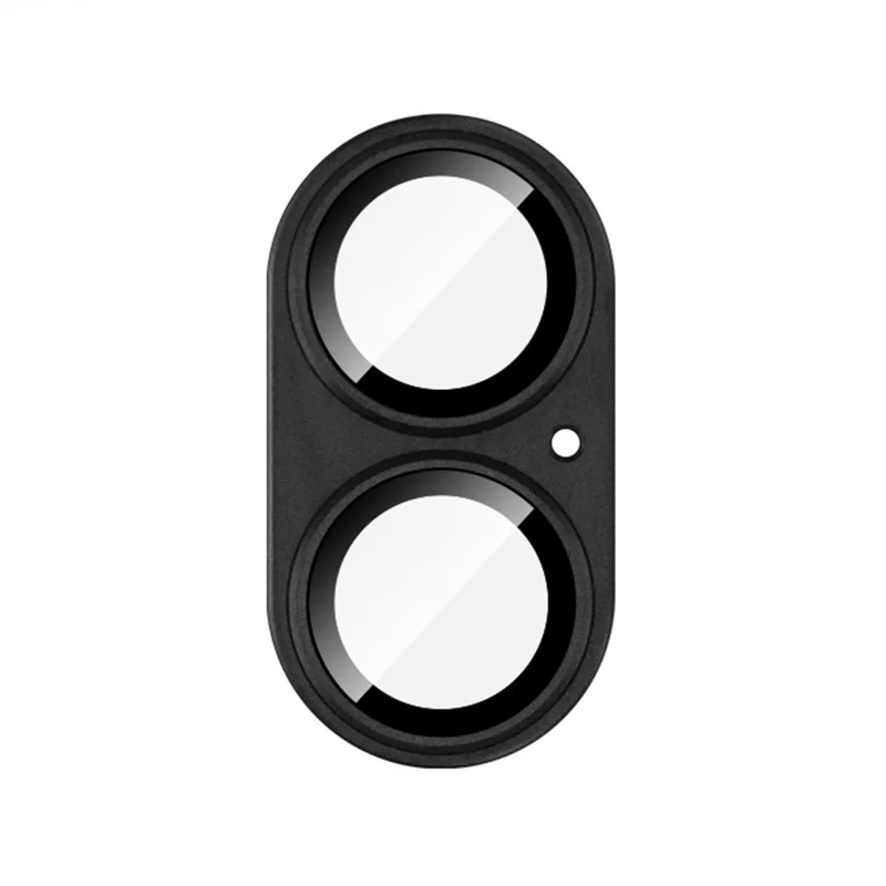 IMAK For iPhone 17 Camera Lens Film Metal Lens Cap + Tempered Glass Lens Protector - Black