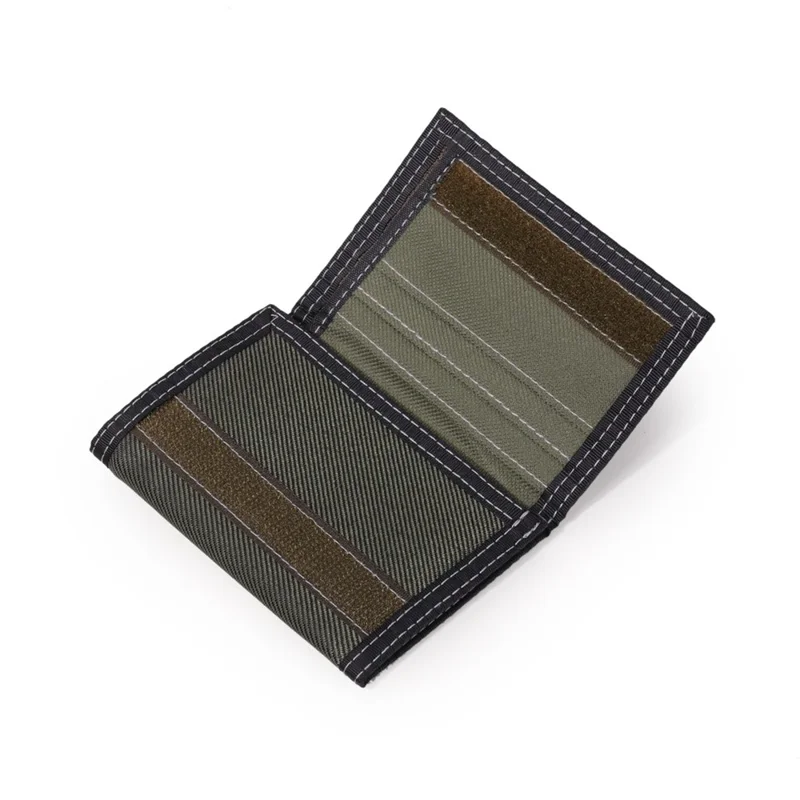 JEMINAL 1303# Classic Zippered Coin Purse Wallet for Students Minimalist Design - Green