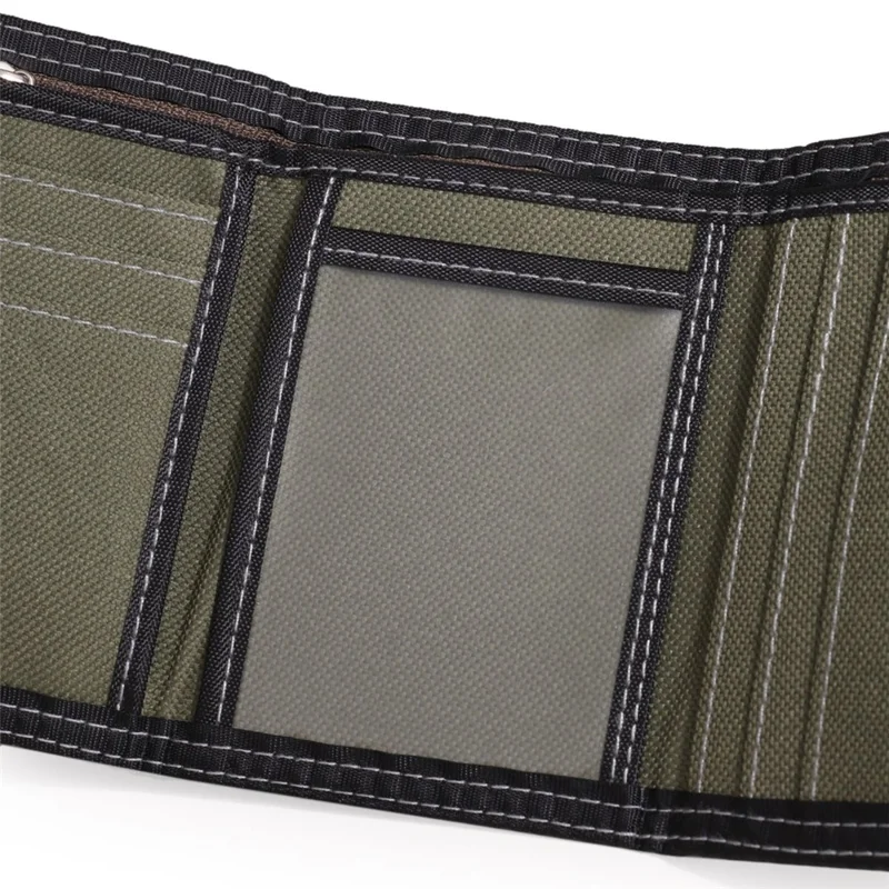 JEMINAL 1303# Classic Zippered Coin Purse Wallet for Students Minimalist Design - Green