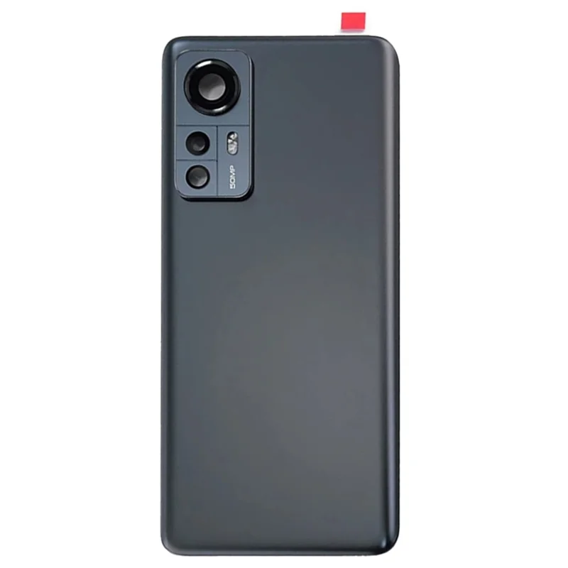 Per Xiaomi 12 5G / 12X 5G Coperchio Posteriore Batteria con Anello Lente Fotocamera Ricambio (Senza Logo) - Nero