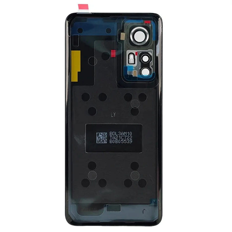 Per Xiaomi 12 5G / 12X 5G Coperchio Posteriore Batteria con Anello Lente Fotocamera Ricambio (Senza Logo) - Nero