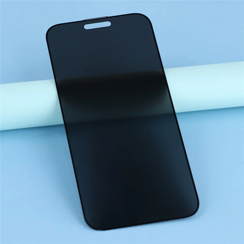 For iPhone 17 Pro Privacy Screen Protector Full Glue Anti-Spy Tempered Glass Film with Dust-Proof Mesh