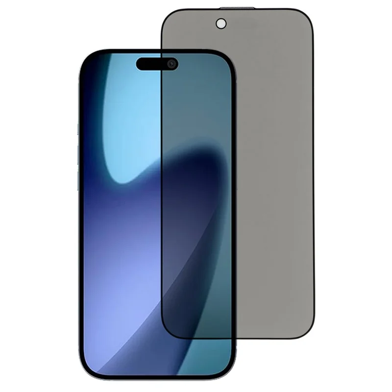 For iPhone Air Privacy Screen Protector Matte Silk Printing Anti-Spy Tempered Glass Film with Dust-Proof Mesh