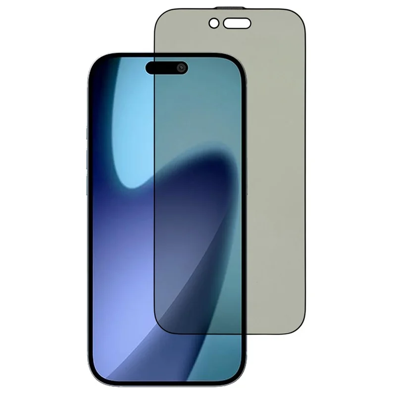 For iPhone Air Privacy Screen Protector Purple Light Anti-Spy Tempered Glass Film with Dust-Proof Mesh