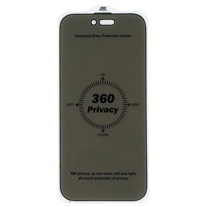 For iPhone Air Privacy Screen Protector Purple Light Anti-Spy Tempered Glass Film with Dust-Proof Mesh