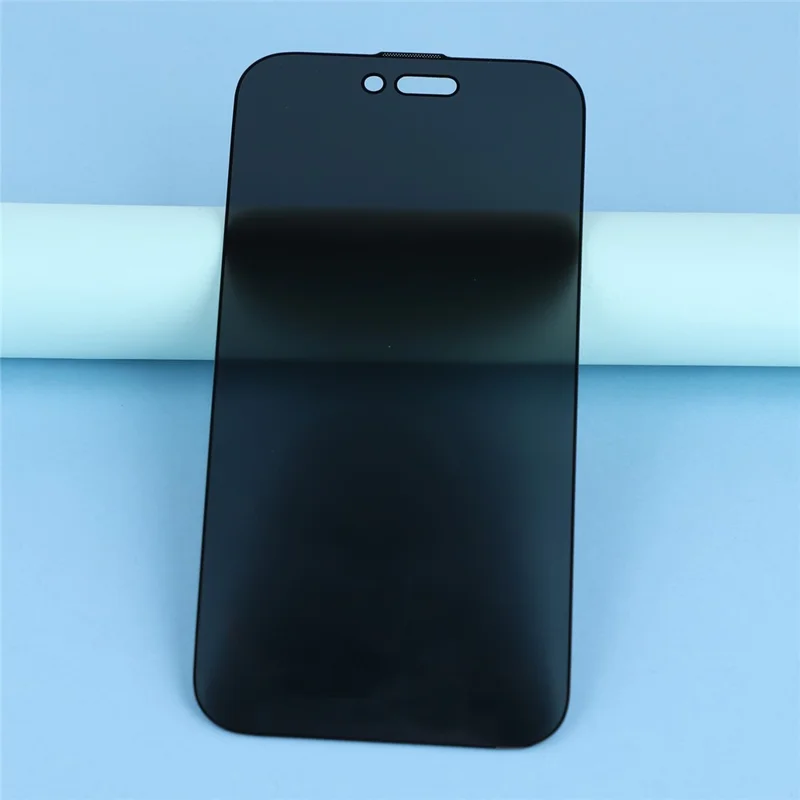 For iPhone Air Privacy Screen Protector Purple Light Anti-Spy Tempered Glass Film with Dust-Proof Mesh