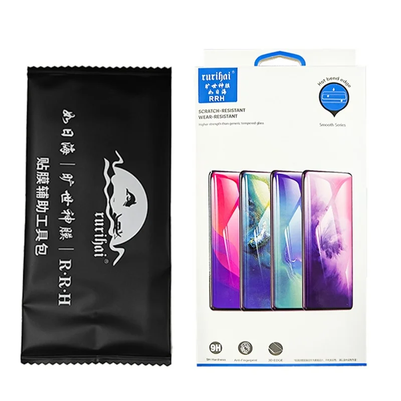RURIHAI per iPhone 13 Pro Cover Trasparente in TPU con Installazione Facile e Pellicola in Vetro di Alluminio-Silicio di Alta Qualità