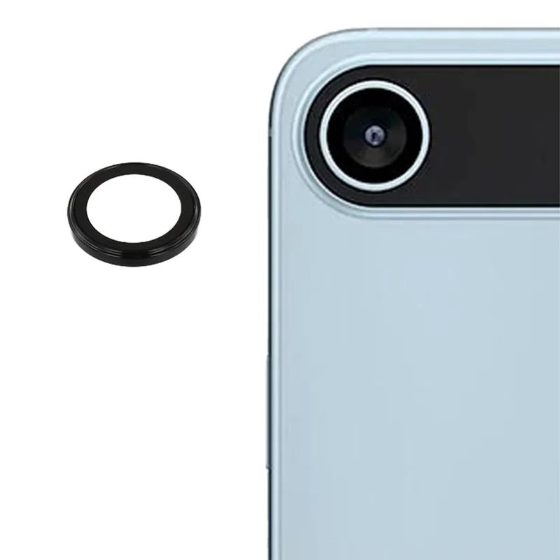 For iPhone Air Camera Lens Protector Electroplating Ultra HD Tempered Glass Lens Film - Black