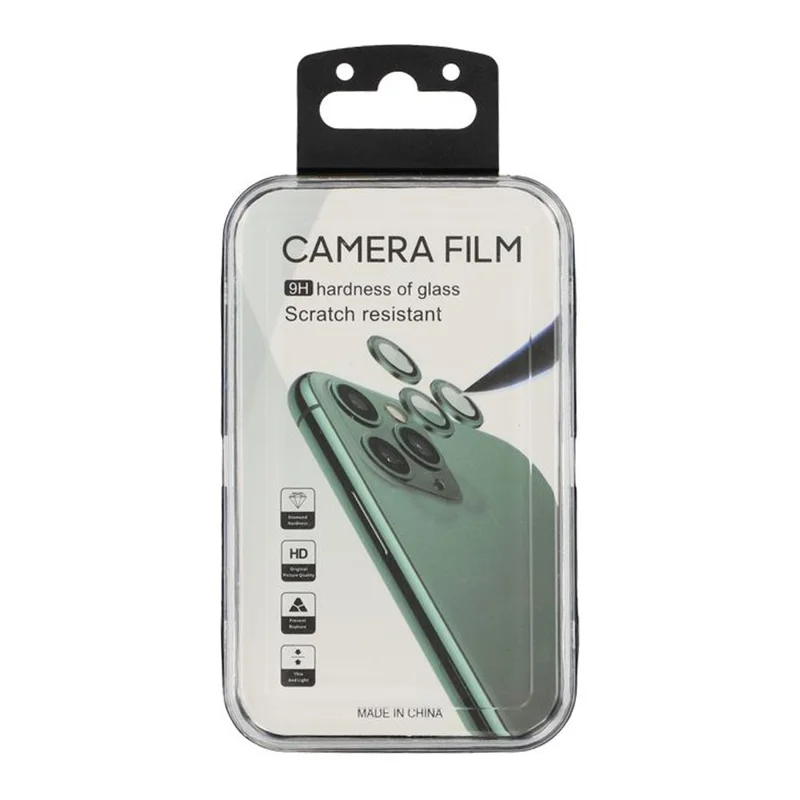 For iPhone Air Camera Lens Protector Electroplating Ultra HD Tempered Glass Lens Film - Black