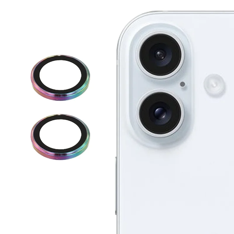 For iPhone 17 Camera Lens Protector Electroplating Ultra HD Tempered Glass Lens Film - Multi-Color