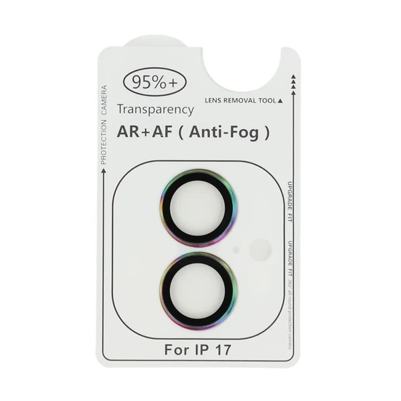 For iPhone 17 Camera Lens Protector Electroplating Ultra HD Tempered Glass Lens Film - Multi-Color