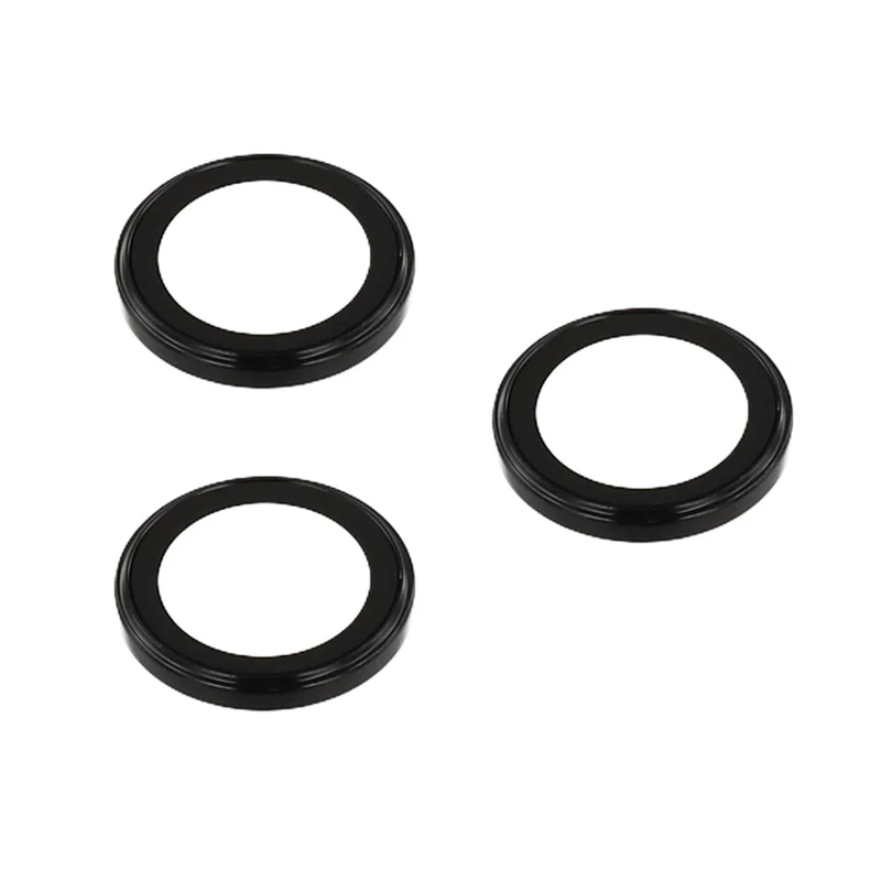 Para iPhone 17 Pro / 17 Pro Max Protetor de Lente da Câmera Revestimento Eletrolítico Vidro Temperado Ultra HD Película da Lente - Preto
