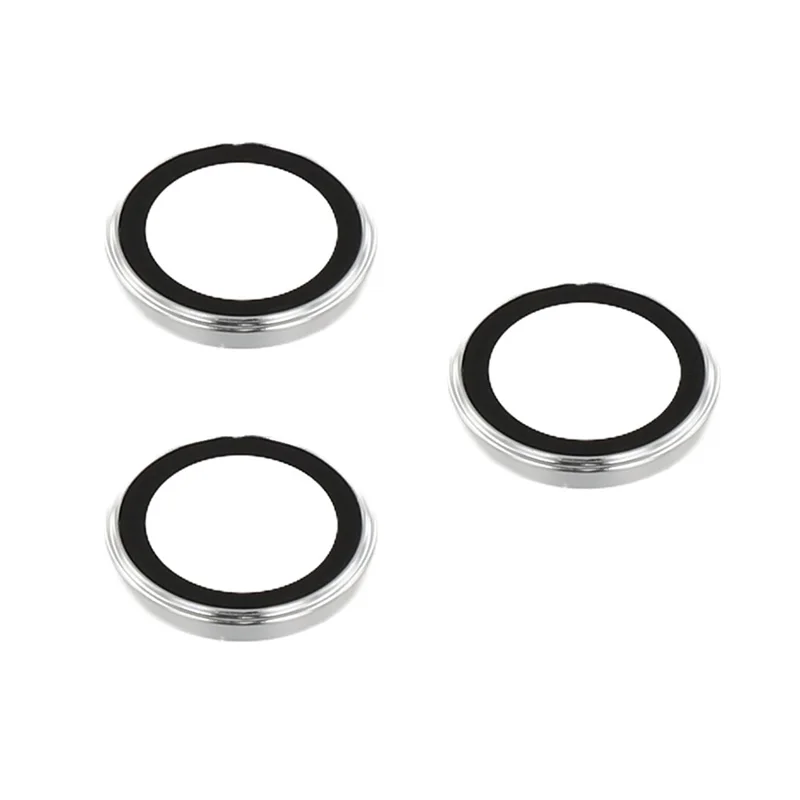 For iPhone 17 Pro / 17 Pro Max Camera Lens Protector Electroplating Ultra HD Tempered Glass Lens Film - Silver