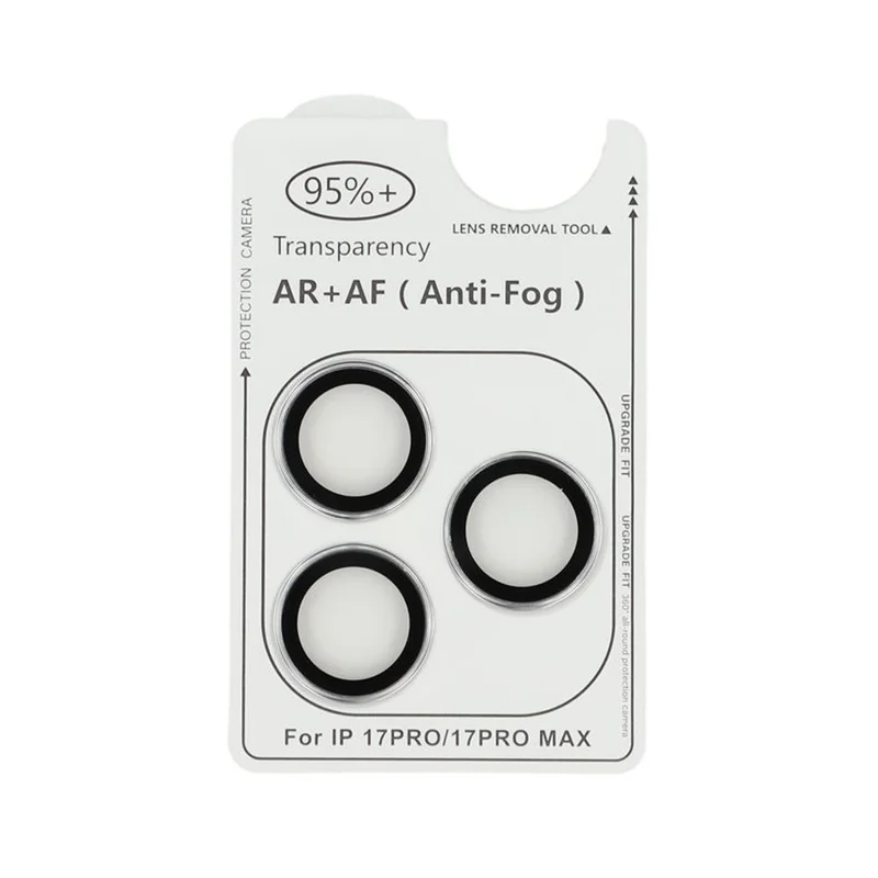 For iPhone 17 Pro / 17 Pro Max Camera Lens Protector Electroplating Ultra HD Tempered Glass Lens Film - Silver