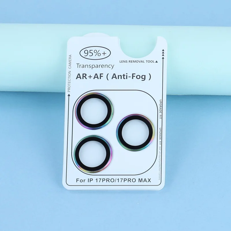 For iPhone 17 Pro / 17 Pro Max Camera Lens Protector Electroplating Ultra HD Tempered Glass Lens Film - Multi-Color