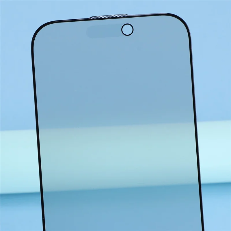 For iPhone 17 Privacy Screen Protector Matte Silk Printing Anti-Spy Tempered Glass Film with Dust-Proof Mesh