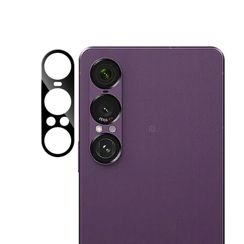 RURIHAI para Sony Xperia 1 VII Protector de lente de cámara Aluminio de alta calidad Película de lente de impresión de seda de silicio