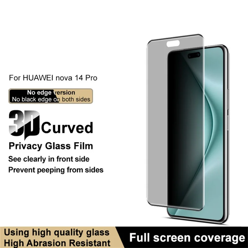 IMAK för Huawei nova 14 Pro 5G Anti Spy-temperglas skärmskydd (utan kantversion)