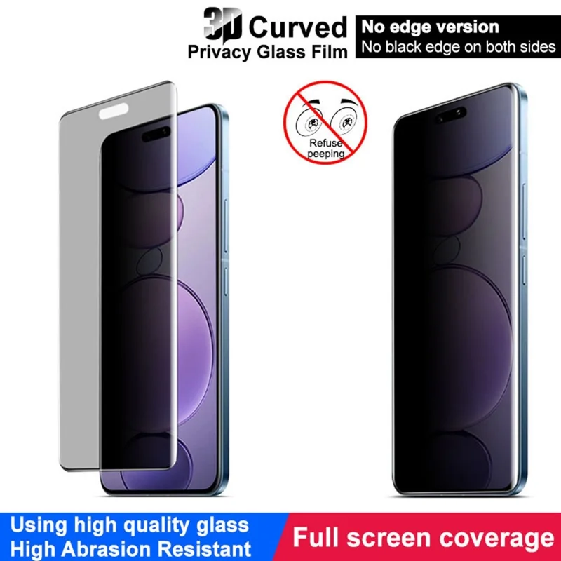 IMAK For Xiaomi Civi 5 Pro 5G Anti Spy Tempered Glass Screen Protector (No Edge Version)
