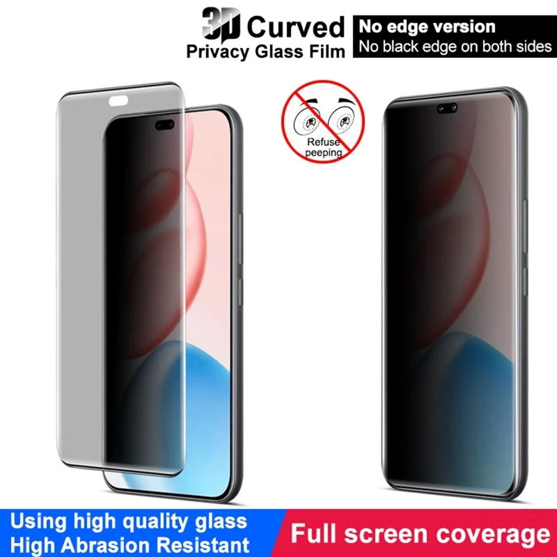 IMAK For Honor 400 Pro 5G (Global) Anti Spy Tempered Glass Screen Protector (No Edge Version)