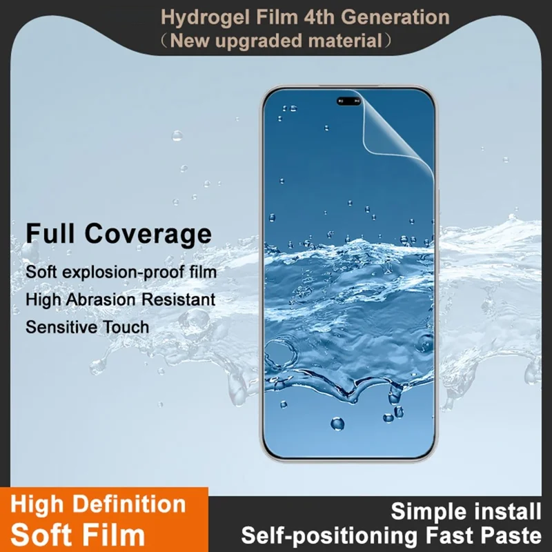 IMAK Hydrogel Film 4th For Honor 400 Pro 5G (Global) Screen Protector Ultra Clear Soft TPU Film (Fingerprint Unlock)