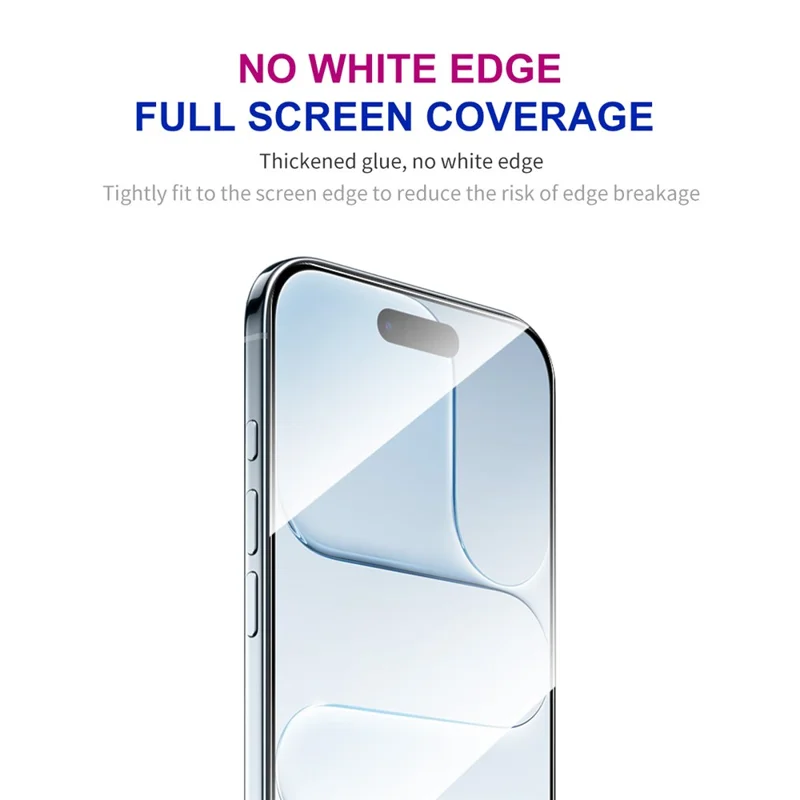 ENKAY HAT PRINCE 2Pcs For iPhone Air Screen Protector Thick Adhesive 0.26mm 2.5D High Aluminium-Silicon Glass Film