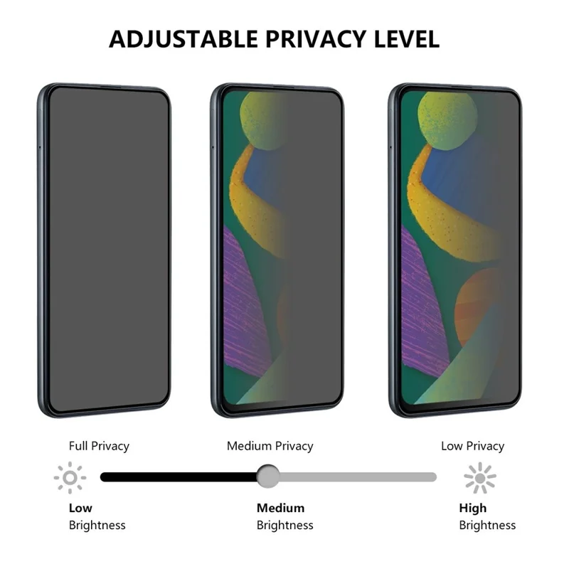 For Samsung Galaxy A07 Anti-Spy Tempered Glass Screen Protector Anti-Scratch Full Coverage Screen Film